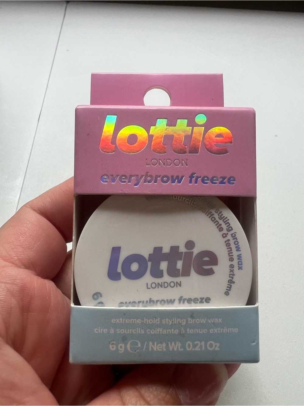 Lottie London Everybrow Freeze Brow
Enhancer Extreme Hold Styling Brow Wax Clear